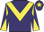 Purple, yellow chevron, diabolo on sleeves and star on cap
