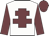 White body, garnet cross of lorraine, garnet arms, garnet cap