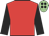 Red body, black arms, green-light cap, black spots