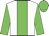 White body, green stripe, green arms, green cap