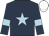 Dark blue, light blue star, light blue armlet, white cap