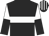 Black, white hoop, halved sleeves, striped cap