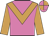 Neon pink, neon orange chevron and sleeves, quartered cap
