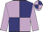 Lilac and navy quartered, lilac sleeves,