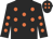 Black, orange spots