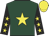 Dark green, yellow star, black sleeves, yellow stars, yellow cap