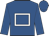 Royal blue, white hollow box