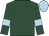 Dark green, light blue armlets, light blue cap