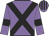 Mauve, black cross sashes, black armlets, striped cap