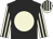 Black body, beige disc, beige arms, black striped, beige cap, black striped