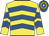 Yellow & royal blue chevrons, royal blue & yellow hooped cap