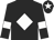 Black, white diamond, armlets and star on cap