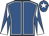 Royal blue, white seams, diabolo on sleeves and star on cap