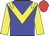 Blue, yellow chevron, epaulets, yellow sleeves, red cap