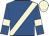 Royal blue, beige sash, armlets, cap