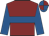 maroon, royal blue hoop, royal blue sleeves, quartered cap