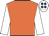 Orange, white sleeves, white cap, purple spots