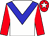 White body, big-blue chevron, red arms, red cap, white star