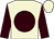 Beige, brown disc, brown sleeves