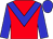 Red body, big-blue chevron, big-blue arms, big-blue cap