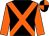 Black, orange cross sashes & sleeves, quartered cap