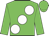 Big-green body, white large spots, big-green arms, big-green cap