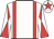 White, red braces, diabolo on sleeves and star on cap