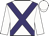 White, purple cross belts