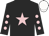 BLACK, PINK star, BLACK sleeves, PINK spots, WHITE cap