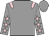 Grey, pink epaulets, grey sleeves, pink stars