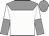 White, grey yoke, halved sleeves, grey cap