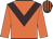Orange, brown chevron, brown & orange striped cap