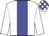 White body, big-blue stripe, white arms, white cap, big-blue checked