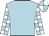 Light blue, light blue and white checked sleeves, quartered cap
