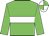 Big-green body, white hoop, big-green arms, white cap, big-green quartered