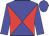 Big-blue body, red diabolo, big-blue arms, big-blue cap