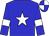 blue, white star, white armlets, quartered cap