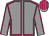 Grey body, rose seams, grey arms, rose seams, grey cap, rose striped