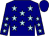 navy, light blue stars, navy cap