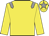 Yellow body, grey epaulettes, yellow arms, yellow cap, grey star