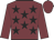 Garnet body, black stars, garnet arms, garnet cap