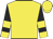 Yellow, black sleeves, yellow armbands, cuffs and cap