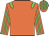 orange, green epaulettes, striped sleeves and cap