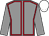 GREY, RED seams, GREY sleeves, WHITE cap