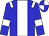 Blue, white stripe and epaulets, white armlets, quartered cap