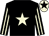 Black, beige star, striped sleeves, beige cap, black star