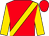 Red, Gold sash and sleeves, Red cap