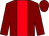 Maroon, red stripe