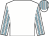 White body, white sleeves, light blue stripes, white cap, light blue stripes