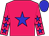 Rose body, blue star, rose arms, blue stars, blue cap